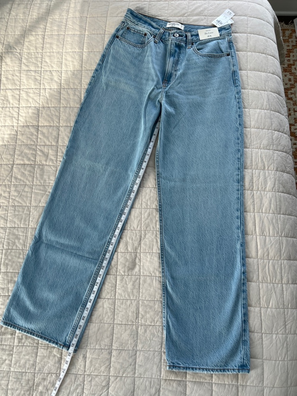Abercrombie & Fitch Light Blue High Rise Loose Jeans